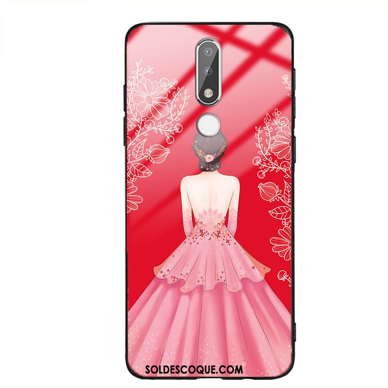 Coque Nokia 3.1 Plus Créatif Rouge Mode Personnalité Étui Soldes