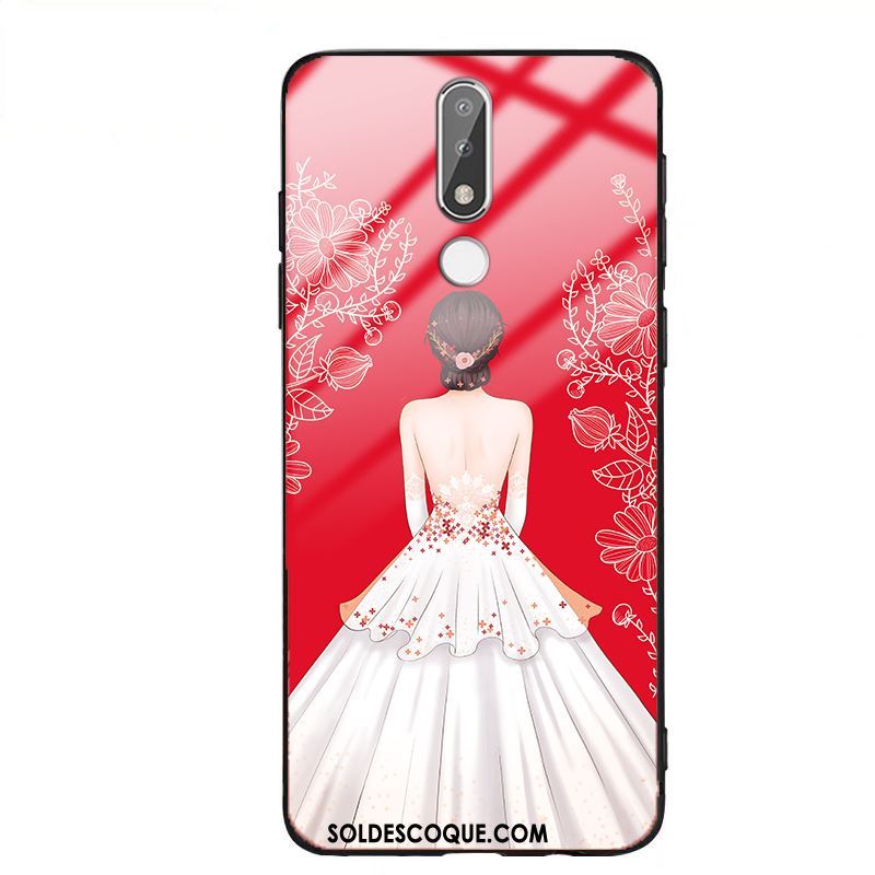 Coque Nokia 3.1 Plus Créatif Rouge Mode Personnalité Étui Soldes