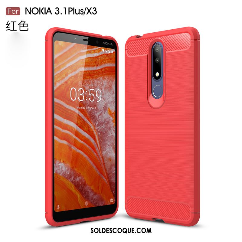 Coque Nokia 3.1 Plus Gris Modèle Fleurie Étui Étoile Silicone Soldes