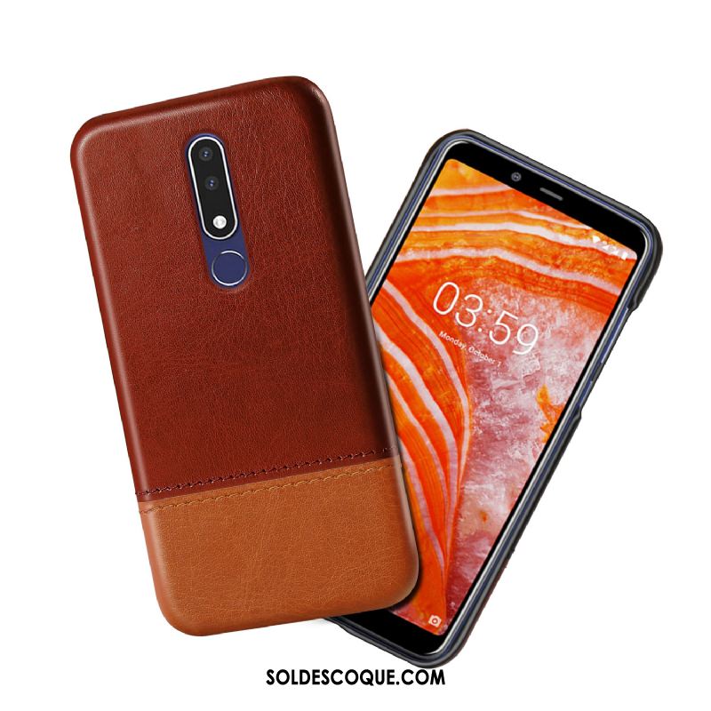 Coque Nokia 3.1 Plus Protection Clair Incassable Cuir Qualité Housse Pas Cher