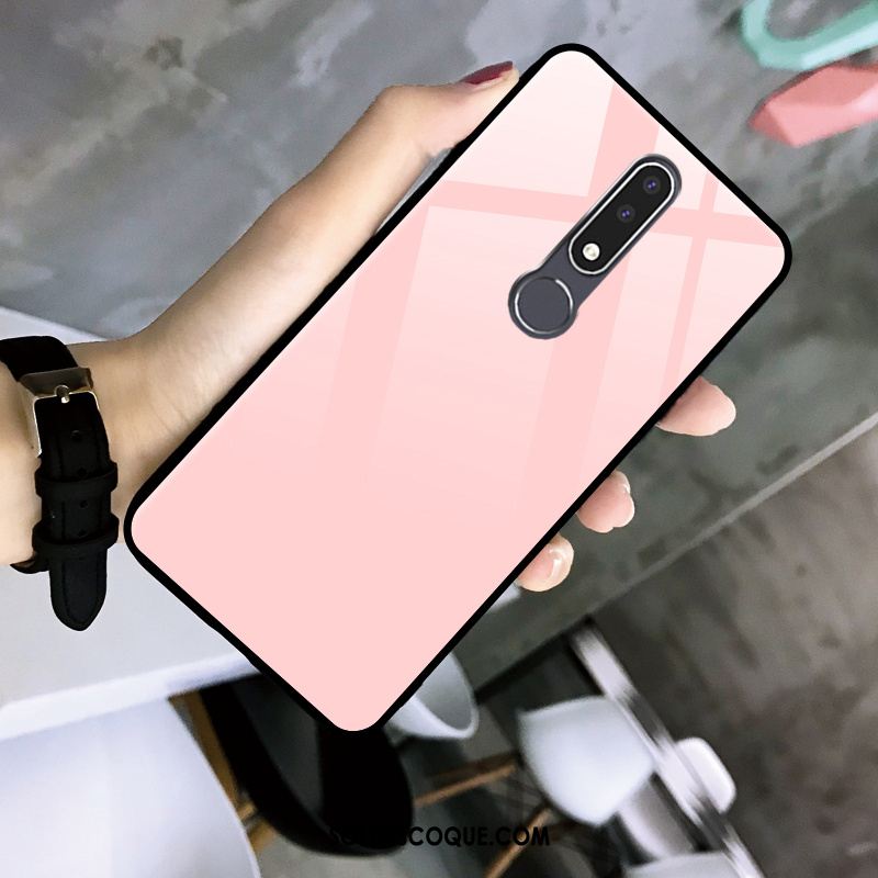 Coque Nokia 3.1 Plus Rouge Protection Incassable Personnalité Téléphone Portable Pas Cher