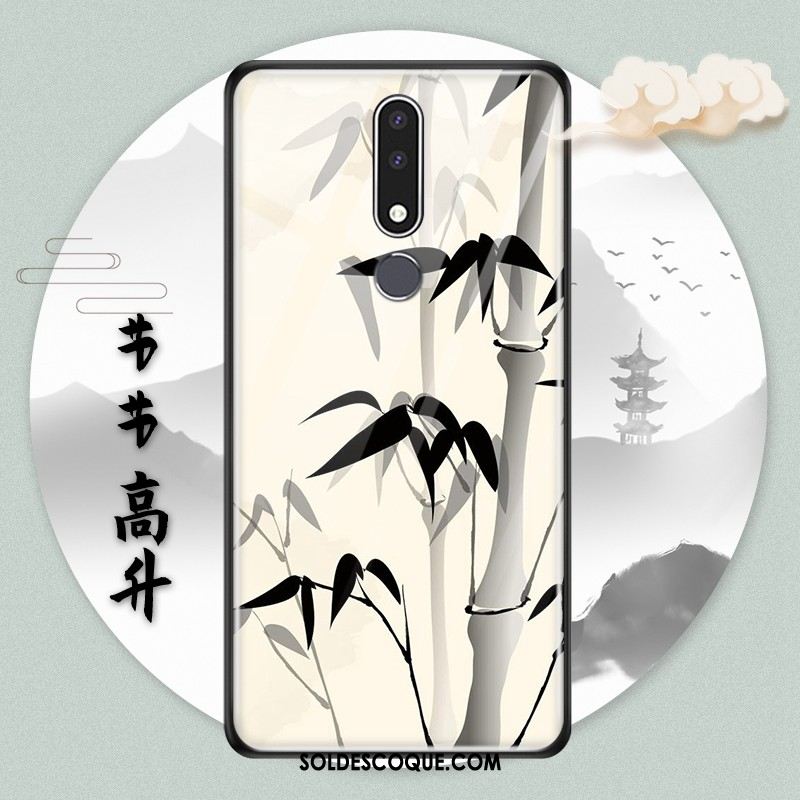 Coque Nokia 3.1 Plus Style Chinois Verre Étui Protection Téléphone Portable En Ligne