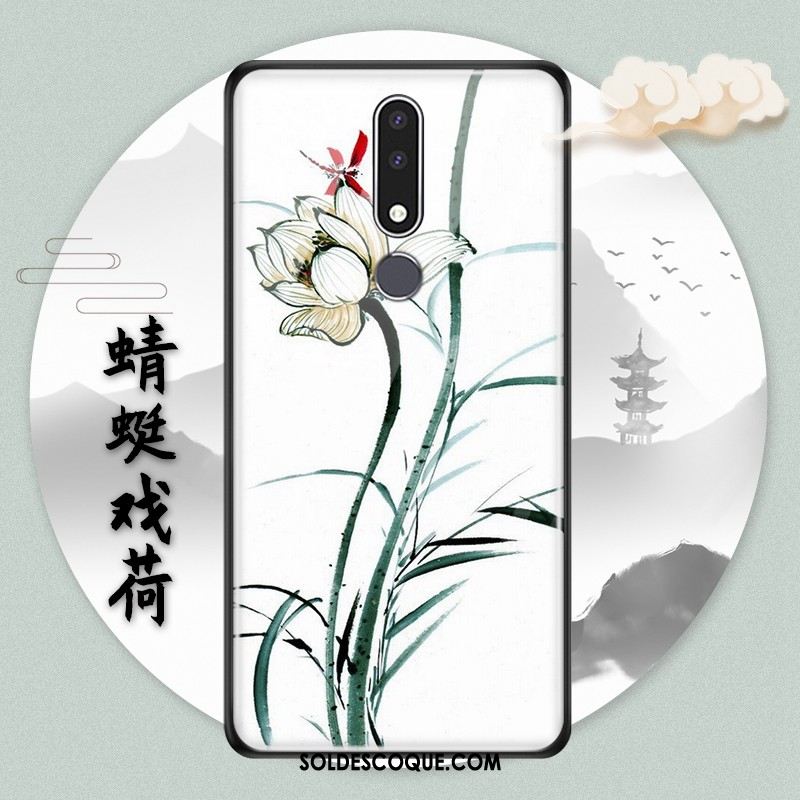 Coque Nokia 3.1 Plus Style Chinois Verre Étui Protection Téléphone Portable En Ligne