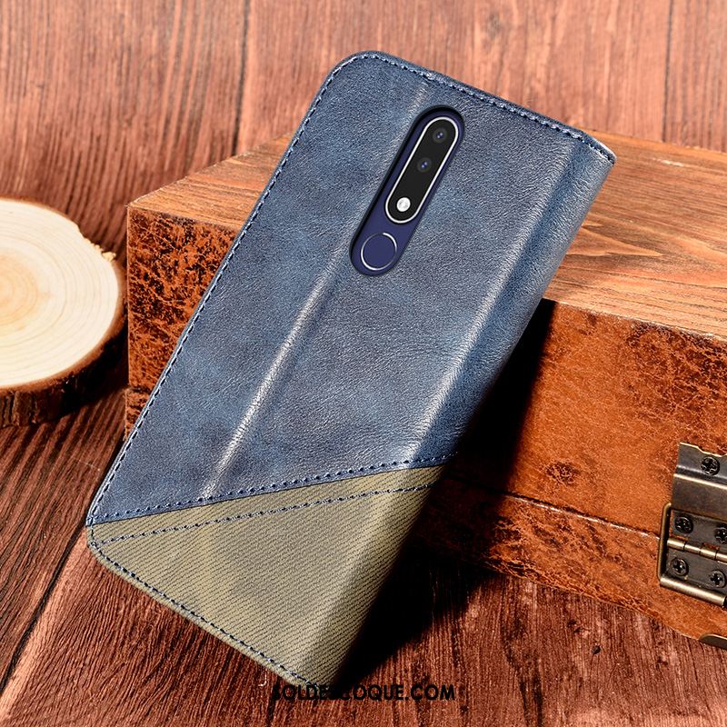 Coque Nokia 3.1 Plus Épissure Support Noir Protection Carte En Vente