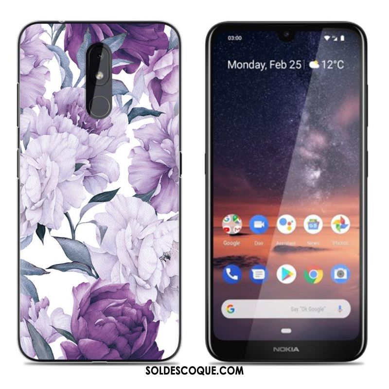 Coque Nokia 3.2 Peinture Créatif Fluide Doux Rose Tendance Pas Cher