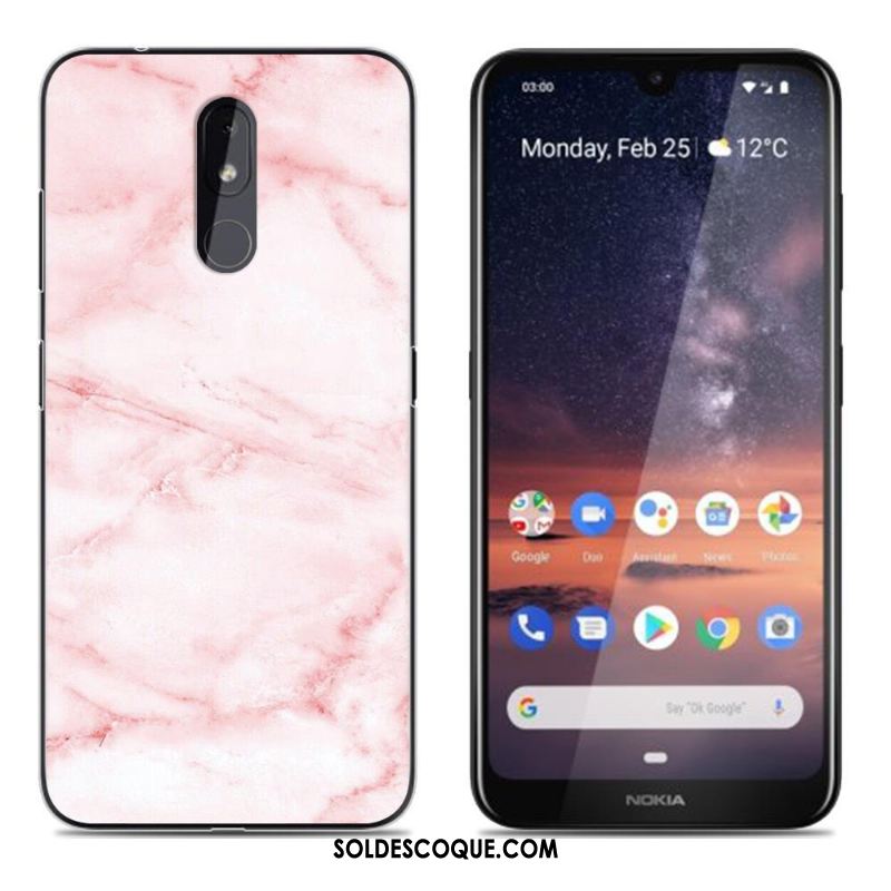 Coque Nokia 3.2 Peinture Créatif Fluide Doux Rose Tendance Pas Cher