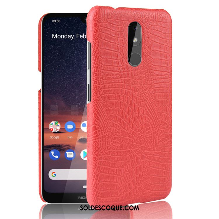 Coque Nokia 3.2 Qualité Difficile Téléphone Portable Étui Crocodile Modèle Pas Cher