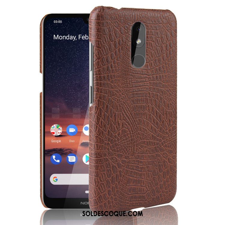 Coque Nokia 3.2 Qualité Difficile Téléphone Portable Étui Crocodile Modèle Pas Cher