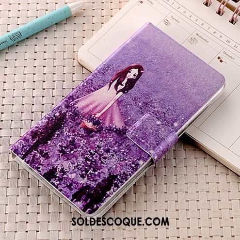 Coque Nokia 3.2 Tissu Fluide Doux Rose Carte Étui En Cuir En Vente