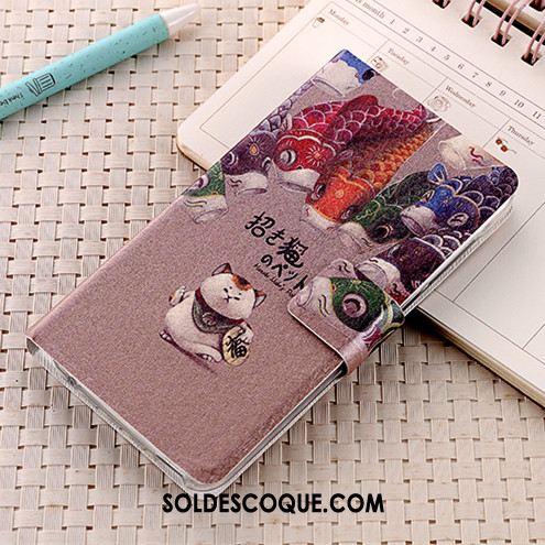 Coque Nokia 3.2 Tissu Fluide Doux Rose Carte Étui En Cuir En Vente