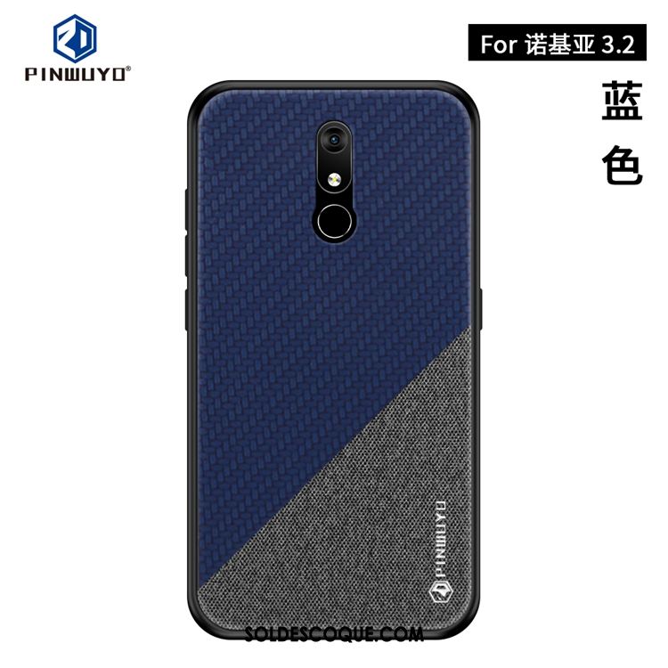 Coque Nokia 3.2 Téléphone Portable Créatif Noir Étui Très Mince Pas Cher