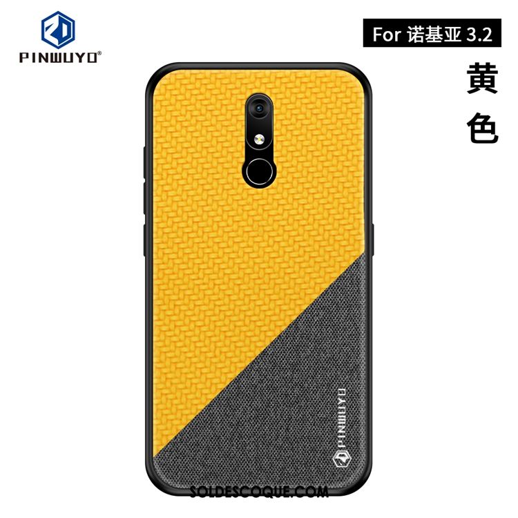 Coque Nokia 3.2 Téléphone Portable Créatif Noir Étui Très Mince Pas Cher