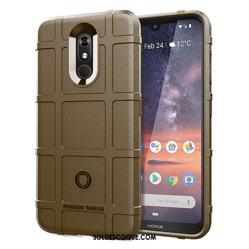 Coque Nokia 3.2 Étui Incassable Vert Silicone Nouveau En Vente