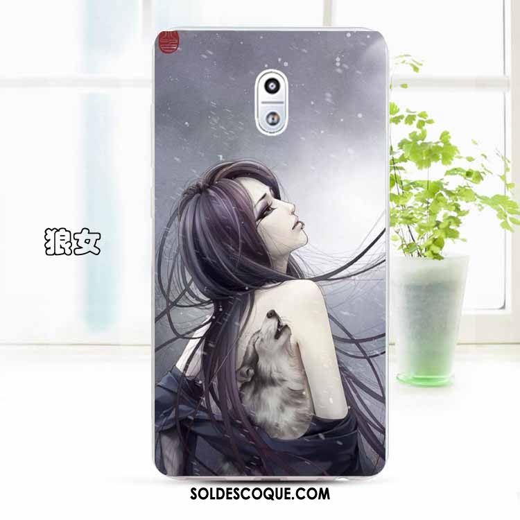 Coque Nokia 3 Bleu Fluide Doux Protection Tendance Téléphone Portable Pas Cher