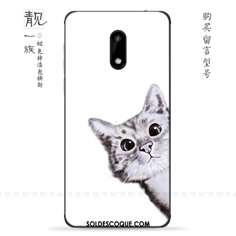 Coque Nokia 3 Chiens Blanc Chat Étui Téléphone Portable Soldes