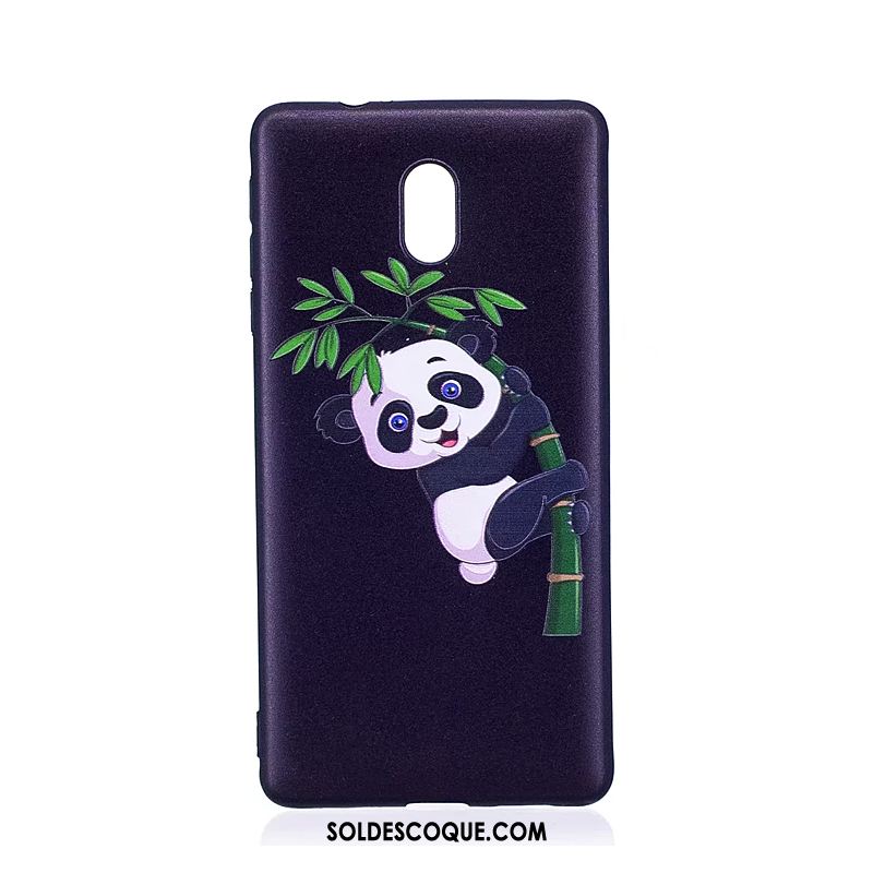 Coque Nokia 3 Gaufrage Fluide Doux Bleu Peinture Dessin Animé Soldes