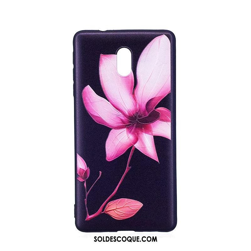 Coque Nokia 3 Gaufrage Fluide Doux Bleu Peinture Dessin Animé Soldes