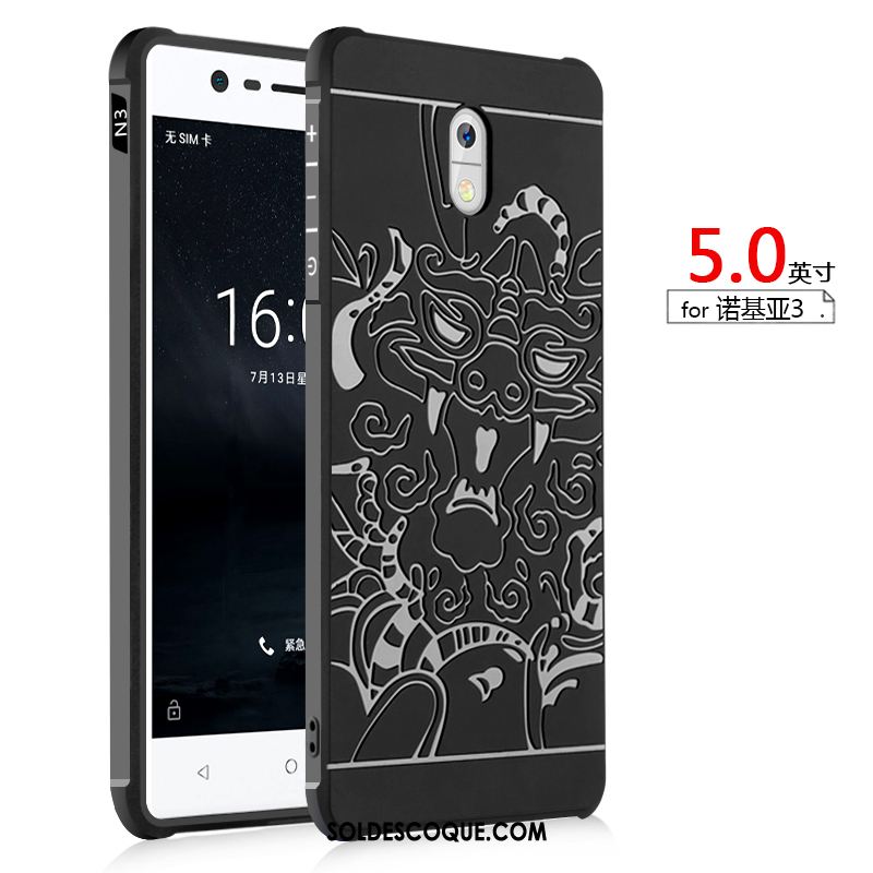 Coque Nokia 3 Protection Incassable Délavé En Daim Gris Tout Compris Soldes