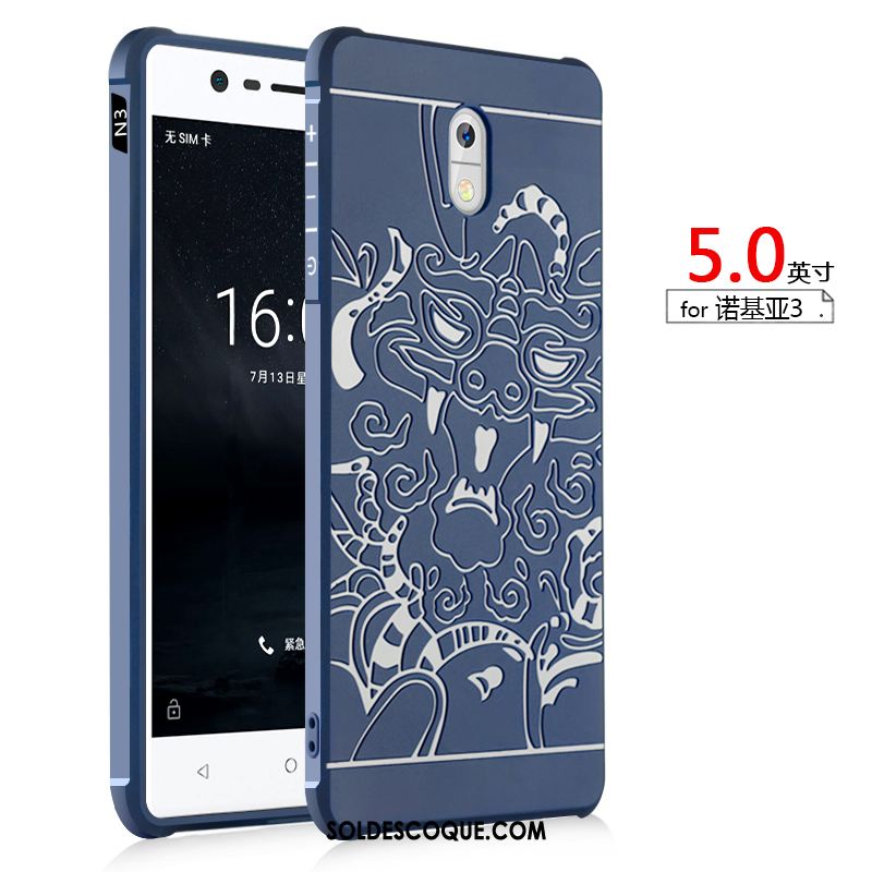 Coque Nokia 3 Protection Incassable Délavé En Daim Gris Tout Compris Soldes