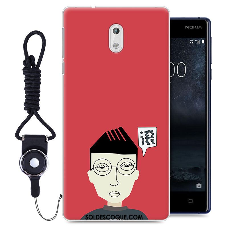 Coque Nokia 3 Rouge Fluide Doux Incassable Drôle Tout Compris En Vente