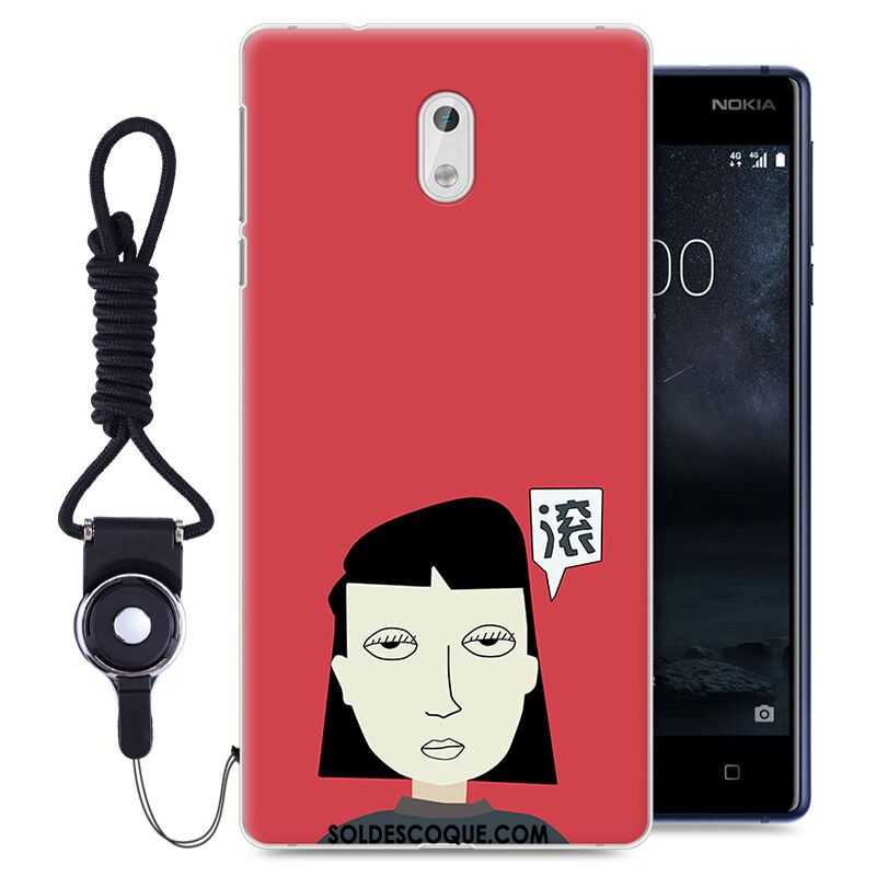 Coque Nokia 3 Rouge Fluide Doux Incassable Drôle Tout Compris En Vente