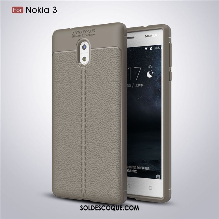 Coque Nokia 3 Silicone Protection Créatif Incassable Cuir Soldes