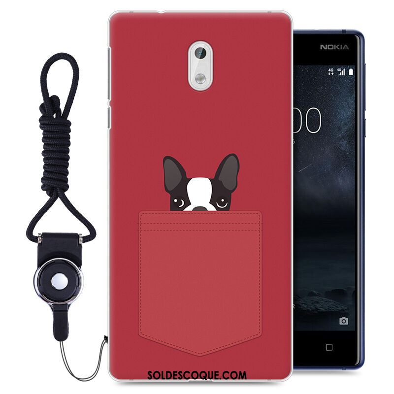 Coque Nokia 3 Téléphone Portable Peinture Incassable Ornements Suspendus Noir Housse Soldes