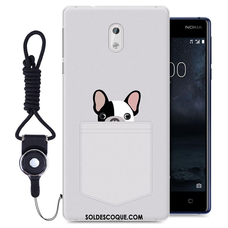 Coque Nokia 3 Téléphone Portable Peinture Incassable Ornements Suspendus Noir Housse Soldes