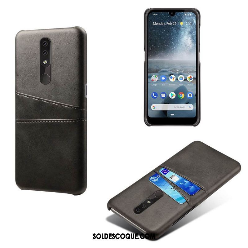 Coque Nokia 4.2 Incassable Orange Étui En Cuir Protection Téléphone Portable Pas Cher
