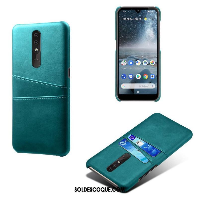 Coque Nokia 4.2 Incassable Orange Étui En Cuir Protection Téléphone Portable Pas Cher