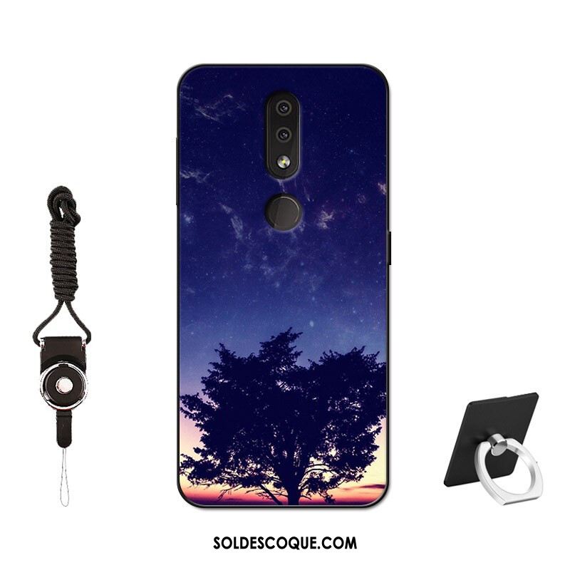 Coque Nokia 4.2 Tout Compris Étui Violet Protection Silicone Housse Pas Cher