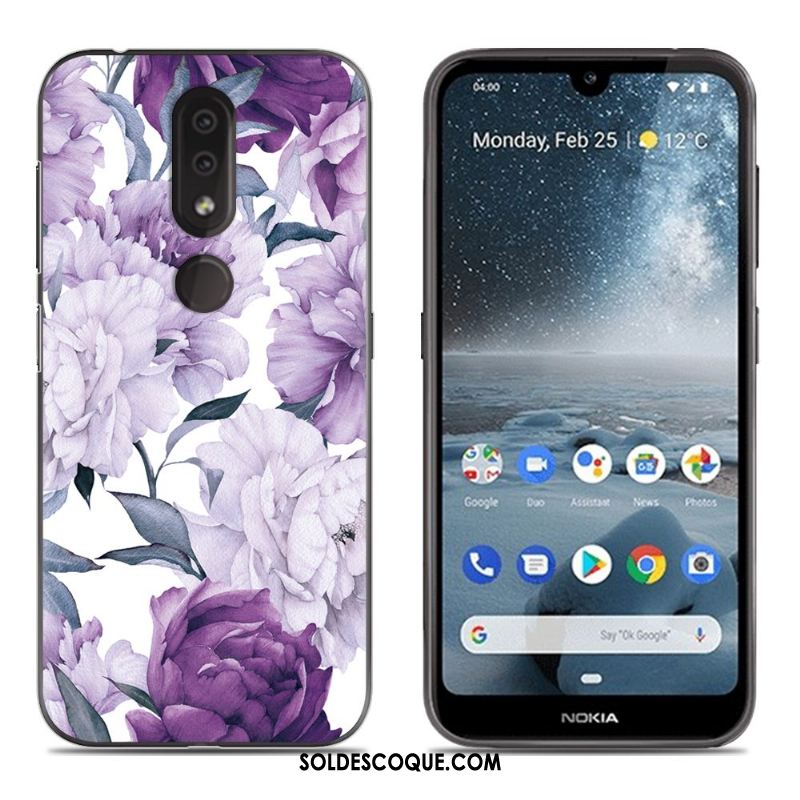 Coque Nokia 4.2 Étui Bleu Tout Compris Silicone Incassable Pas Cher