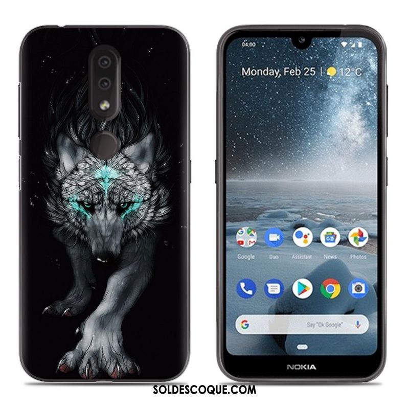 Coque Nokia 4.2 Étui Bleu Tout Compris Silicone Incassable Pas Cher