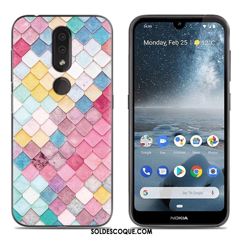 Coque Nokia 4.2 Étui Bleu Tout Compris Silicone Incassable Pas Cher