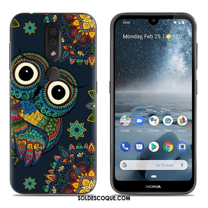 Coque Nokia 4.2 Étui Bleu Tout Compris Silicone Incassable Pas Cher