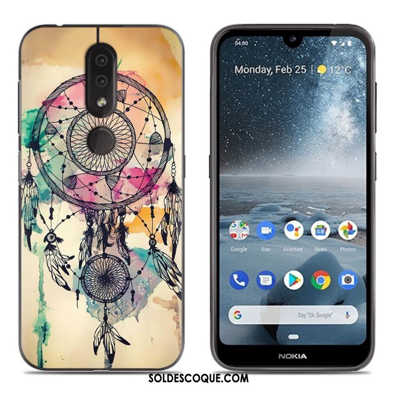 Coque Nokia 4.2 Étui Bleu Tout Compris Silicone Incassable Pas Cher