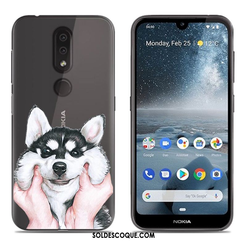 Coque Nokia 4.2 Étui Bleu Tout Compris Silicone Incassable Pas Cher