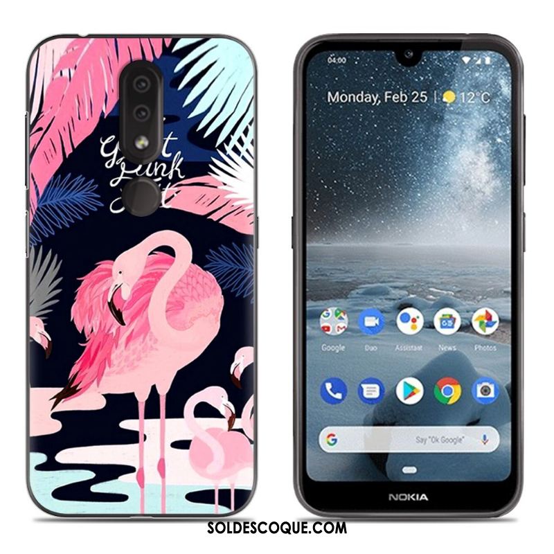 Coque Nokia 4.2 Étui Bleu Tout Compris Silicone Incassable Pas Cher