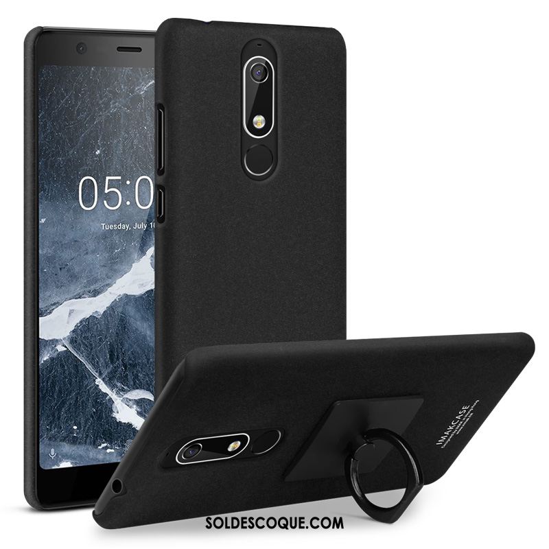 Coque Nokia 5.1 Bleu Support Protection Une Agrafe Anneau Housse En Ligne