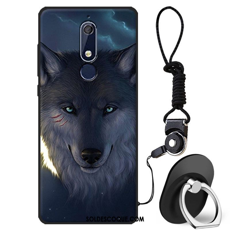 Coque Nokia 5.1 Créatif Bleu Téléphone Portable Dessin Animé Incassable Soldes