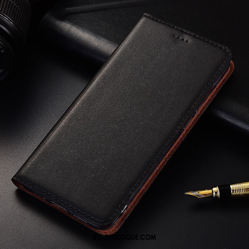 Coque Nokia 5.1 Cuir Véritable Étui Incassable Jaune Étui En Cuir Housse Pas Cher