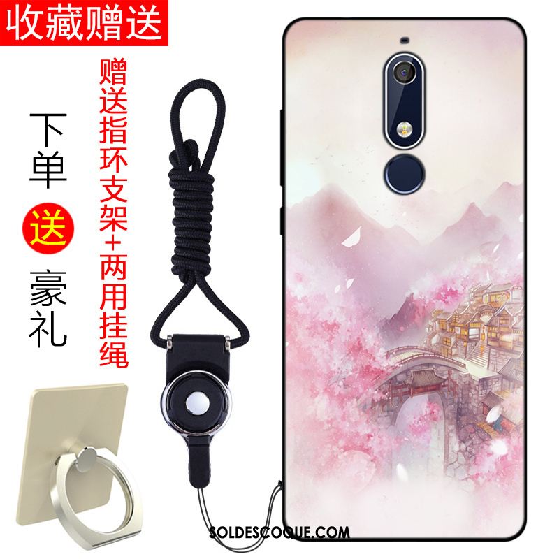 Coque Nokia 5.1 Frais Incassable Silicone Tendance Fluide Doux Housse En Ligne