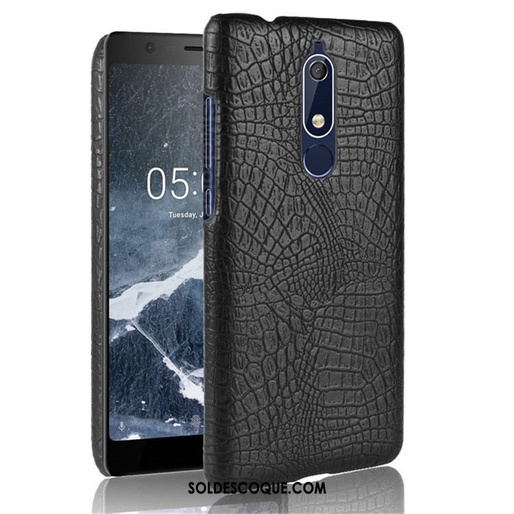 Coque Nokia 5.1 Incassable Protection Modèle Fleurie Crocodile Difficile En Vente