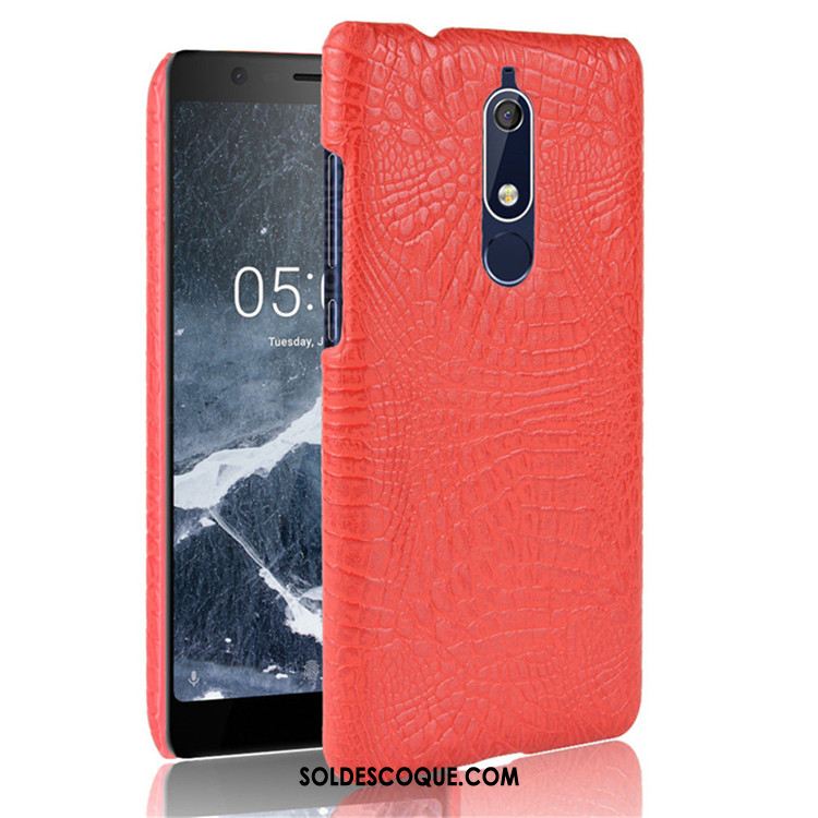 Coque Nokia 5.1 Incassable Protection Modèle Fleurie Crocodile Difficile En Vente