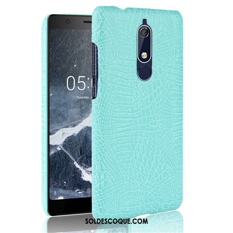 Coque Nokia 5.1 Incassable Protection Modèle Fleurie Crocodile Difficile En Vente