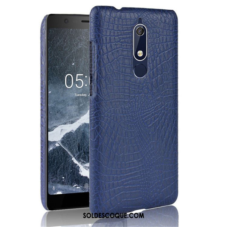 Coque Nokia 5.1 Incassable Protection Modèle Fleurie Crocodile Difficile En Vente