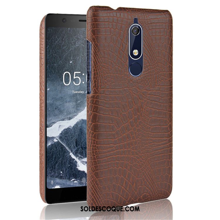 Coque Nokia 5.1 Incassable Protection Modèle Fleurie Crocodile Difficile En Vente