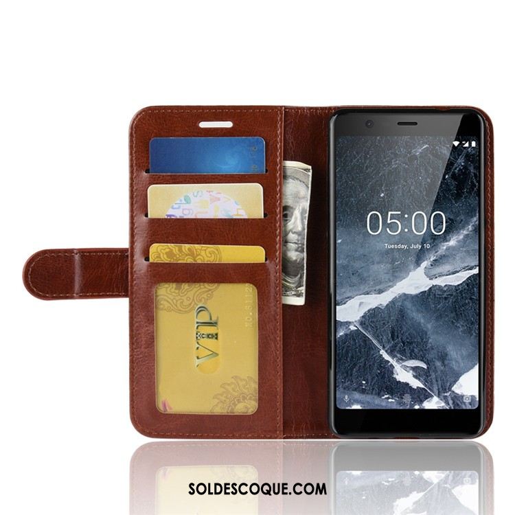 Coque Nokia 5.1 Incassable Tout Compris Étui En Cuir Protection Rouge En Ligne