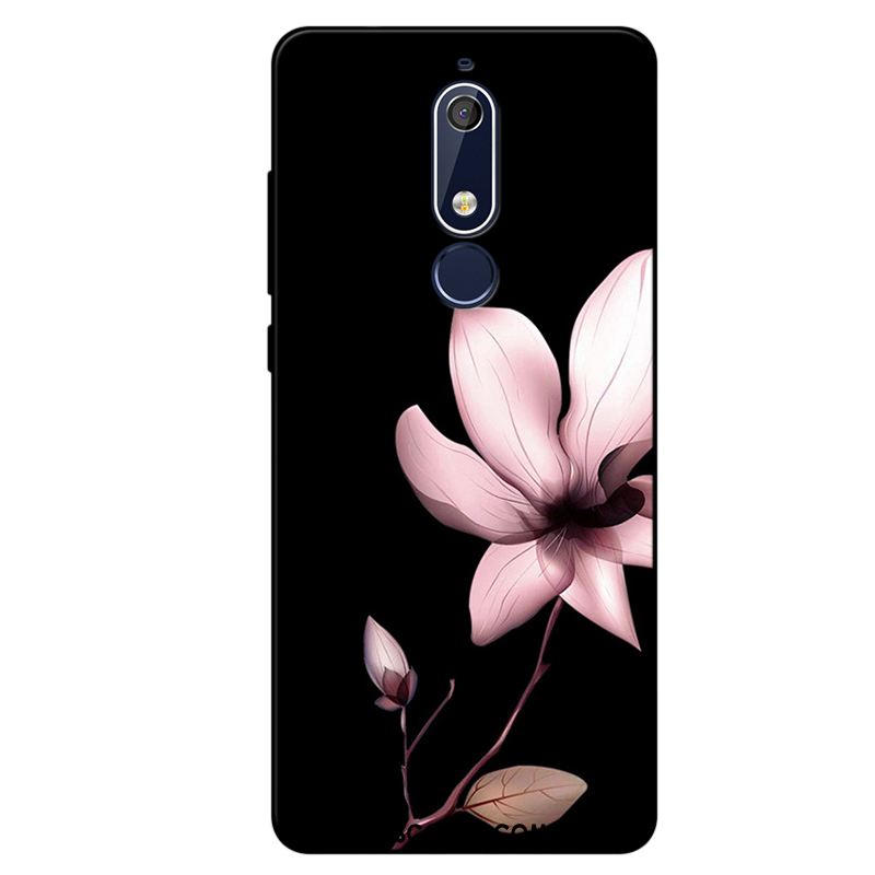 Coque Nokia 5.1 Noir Incassable Fluide Doux Nouveau Tout Compris En Vente