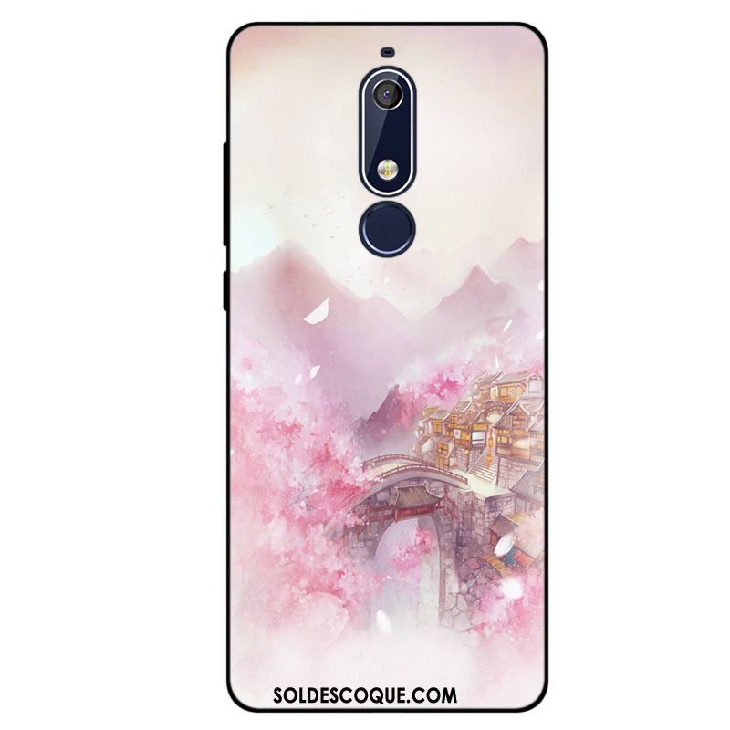 Coque Nokia 5.1 Noir Incassable Fluide Doux Nouveau Tout Compris En Vente